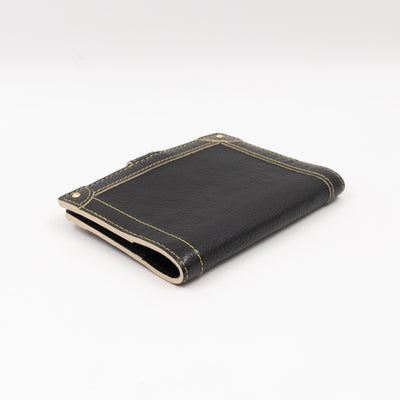 Small Agenda Cover Black Suhali Leather
