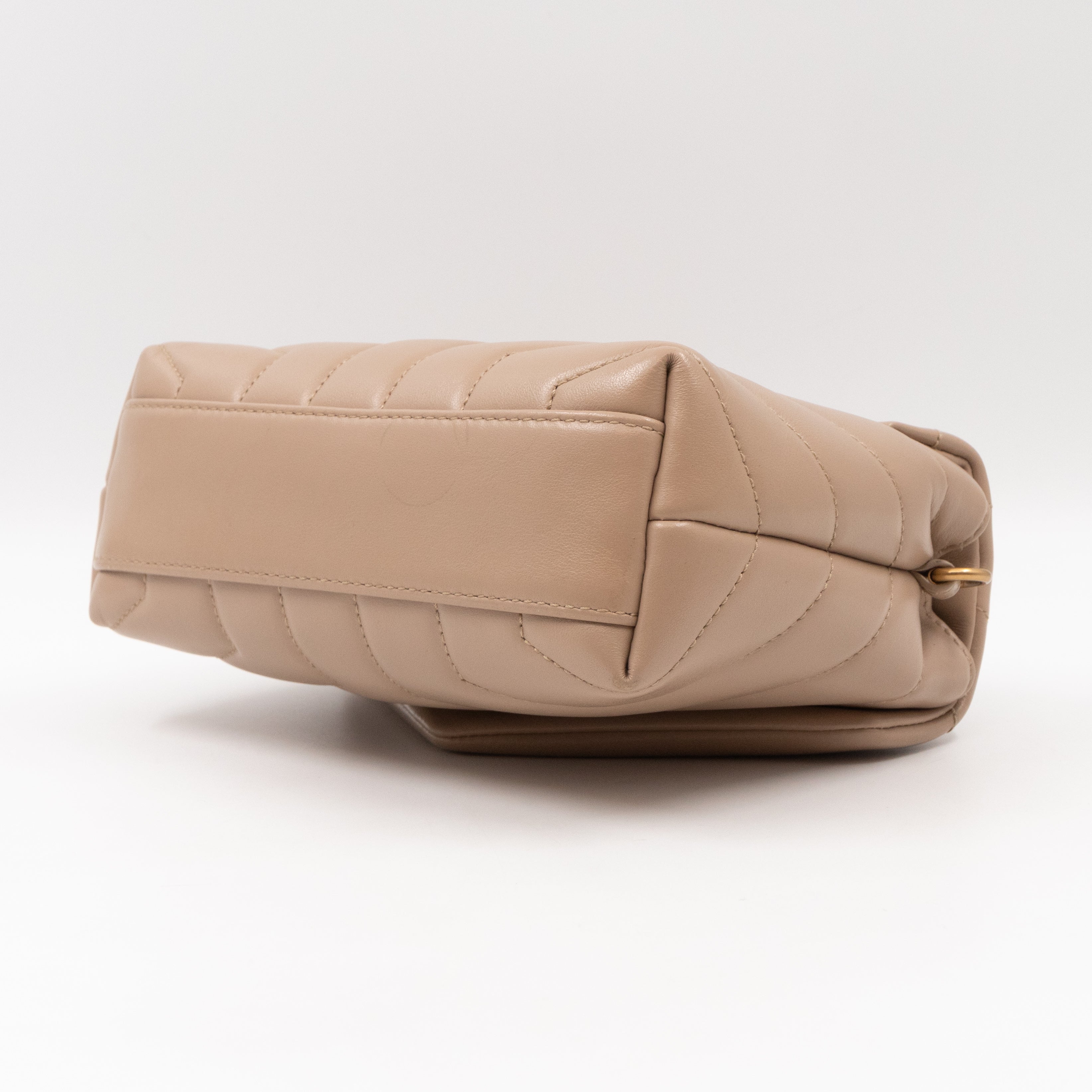Loulou Toy Dark Beige Leather
