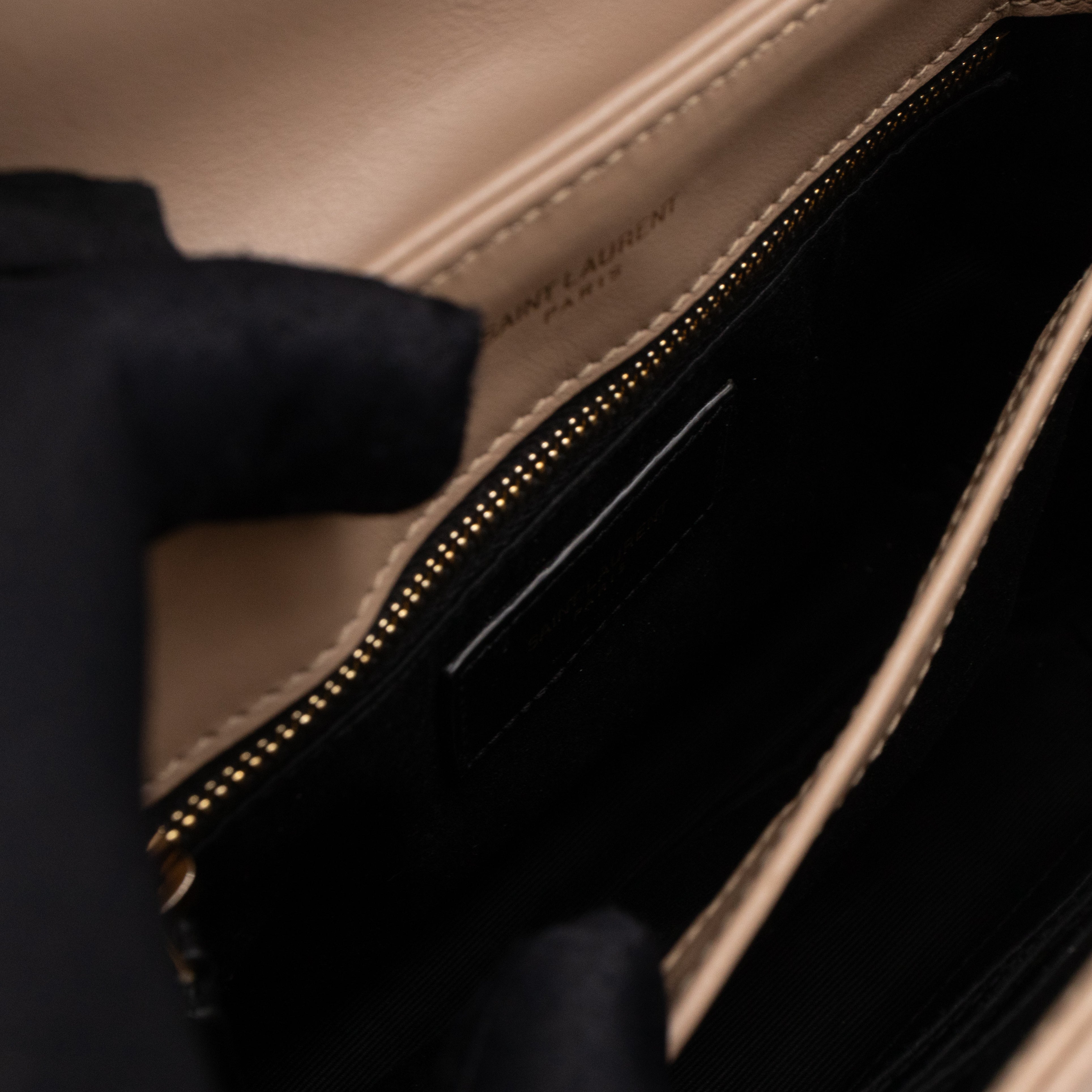 Loulou Toy Dark Beige Leather
