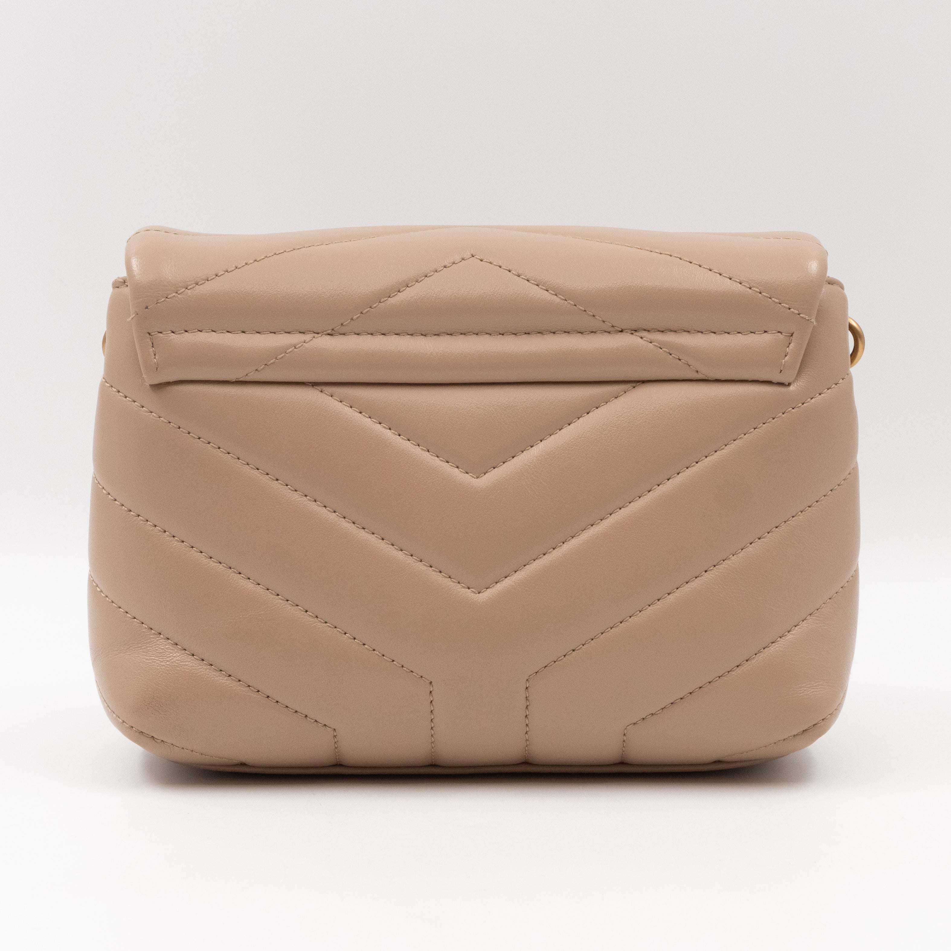 Loulou Toy Dark Beige Leather