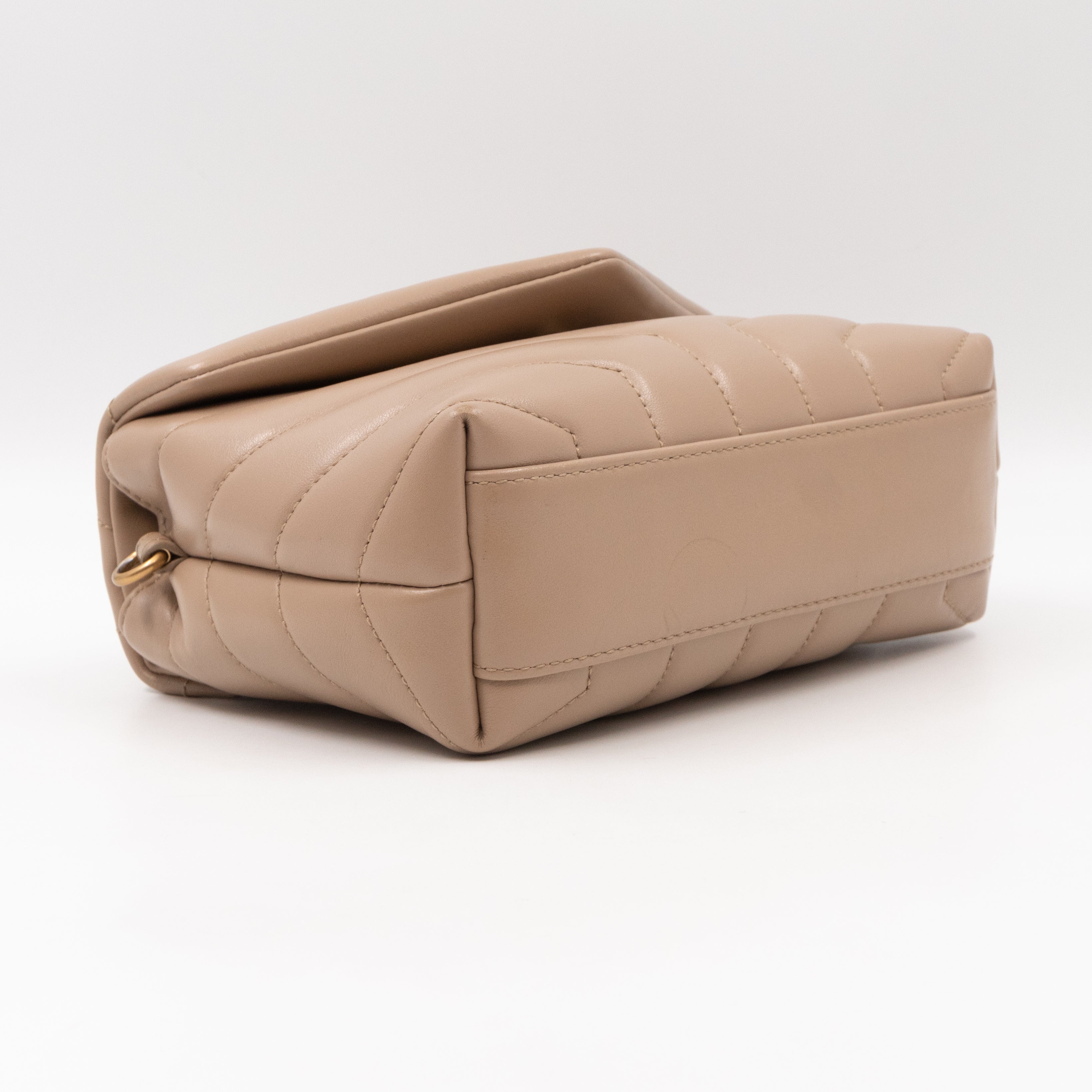 Loulou Toy Dark Beige Leather