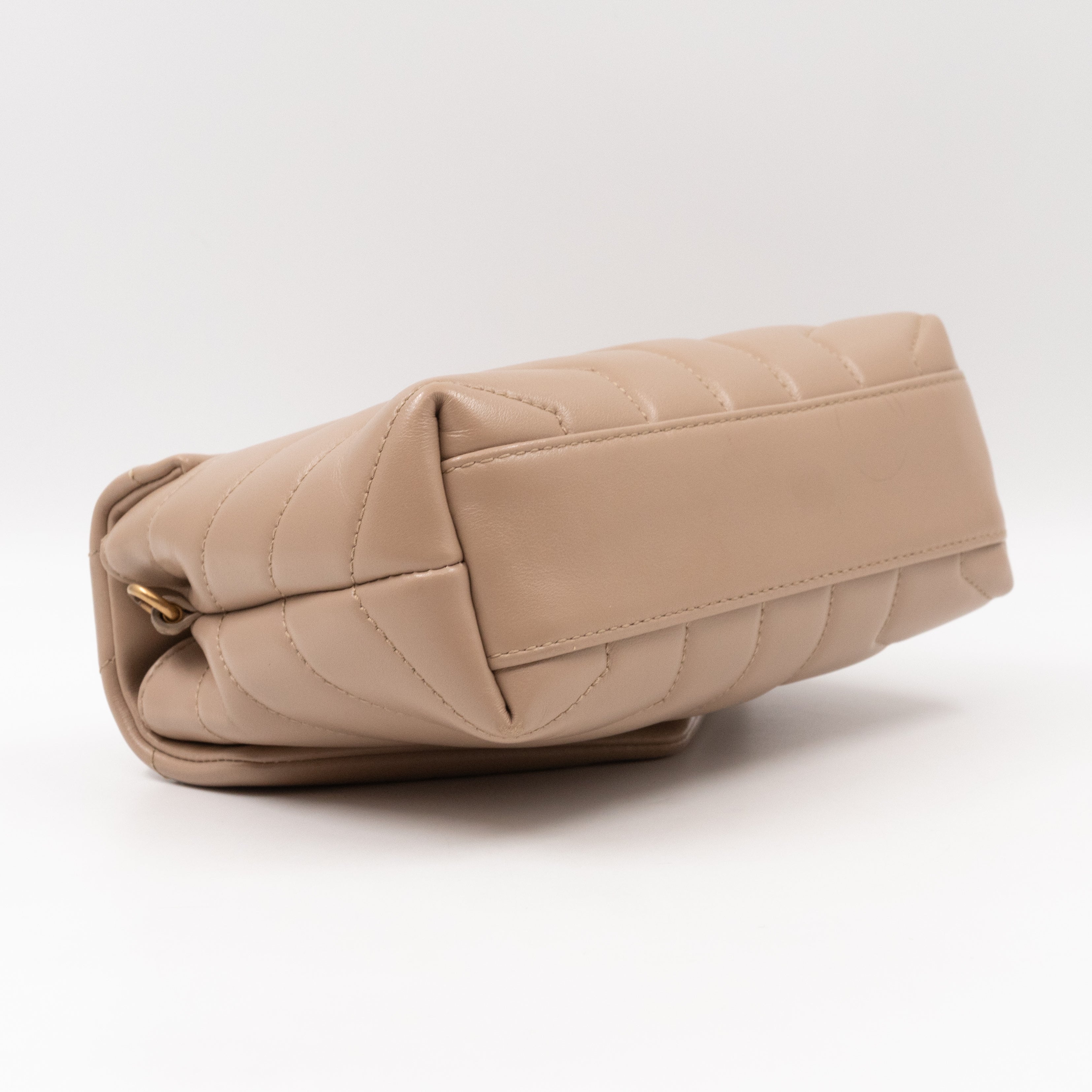 Loulou Toy Dark Beige Leather