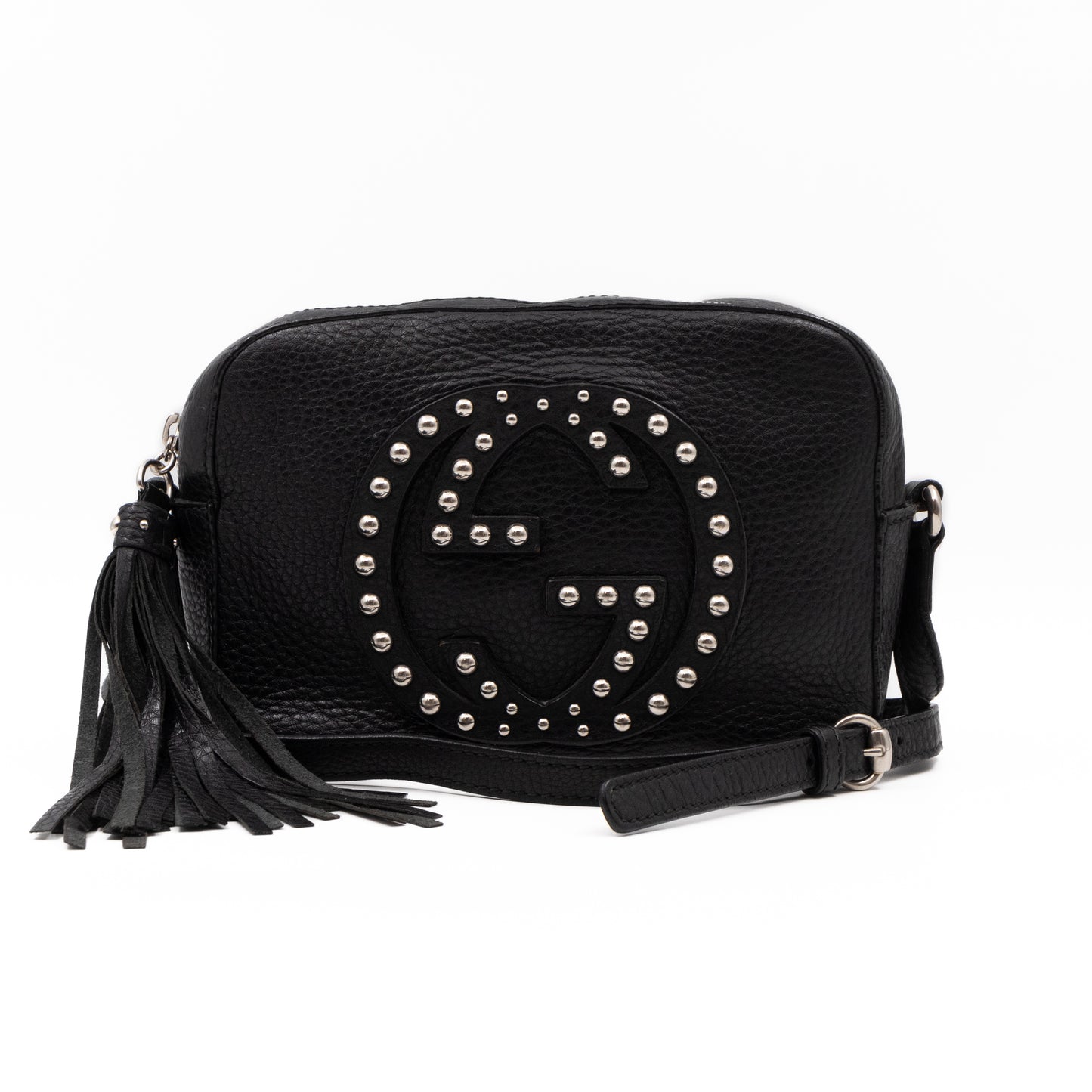 Disco Soho Black Studded Leather