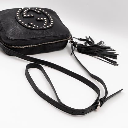 Disco Soho Black Studded Leather