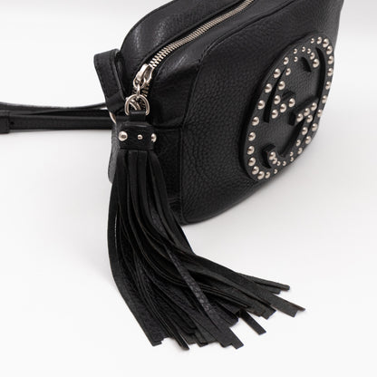 Disco Soho Black Studded Leather