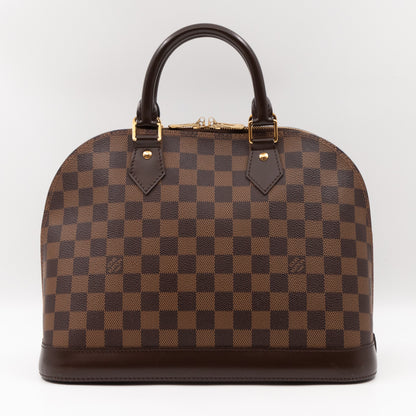 Alma PM Damier Ebene with Shoulder Strap