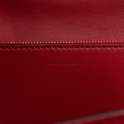 Classic Box Medium Rouge Leather