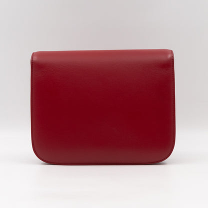 Classic Box Medium Rouge Leather