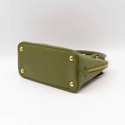 Promenade Small Green Saffiano Leather