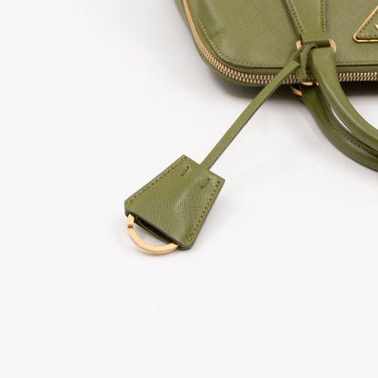 Promenade Small Green Saffiano Leather