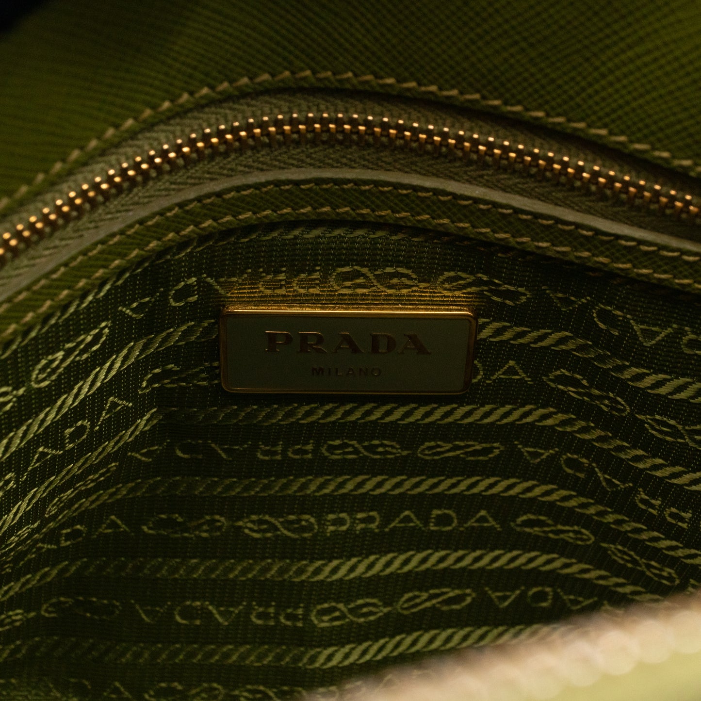 Promenade Small Green Saffiano Leather