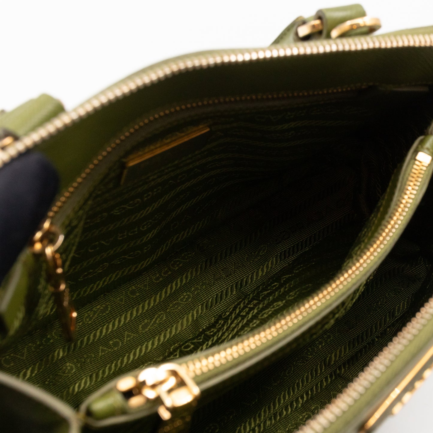 Promenade Small Green Saffiano Leather