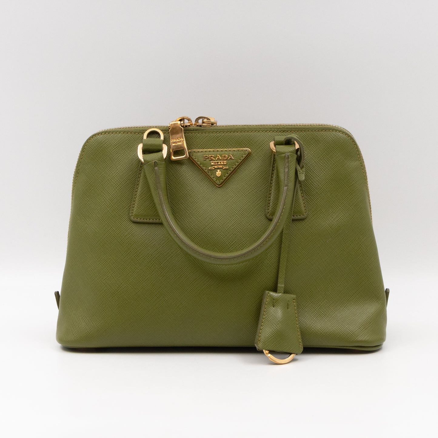 Promenade Small Green Saffiano Leather