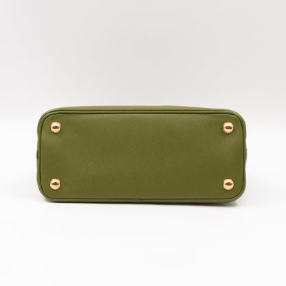 Promenade Small Green Saffiano Leather