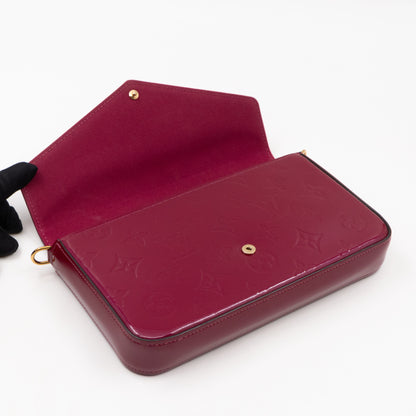 Pochette Felicie Magenta Vernis Leather