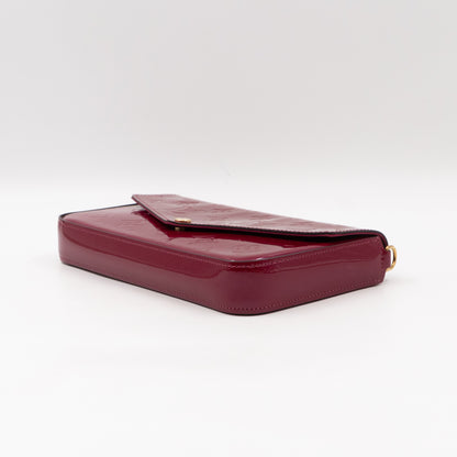 Pochette Felicie Magenta Vernis Leather