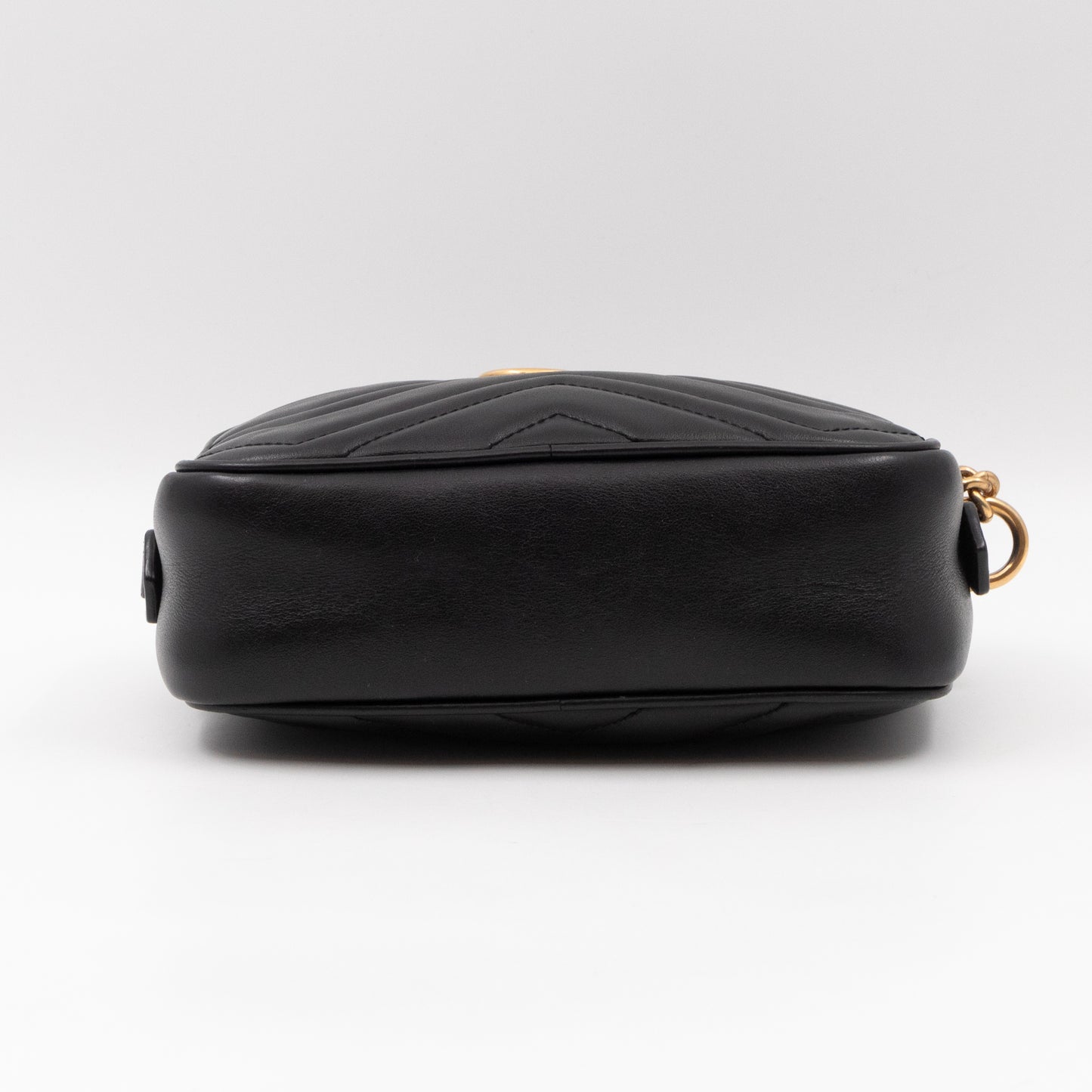 GG Marmont Mini Black Matelassé Leather