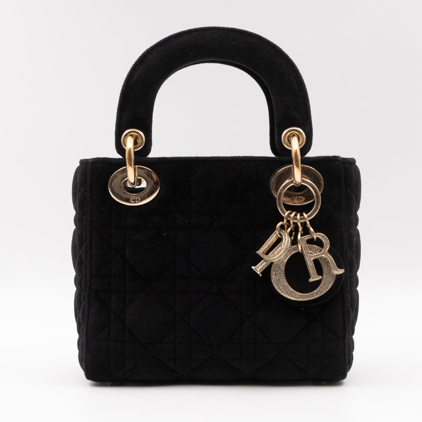 Lady Dior Mini Black Velvet