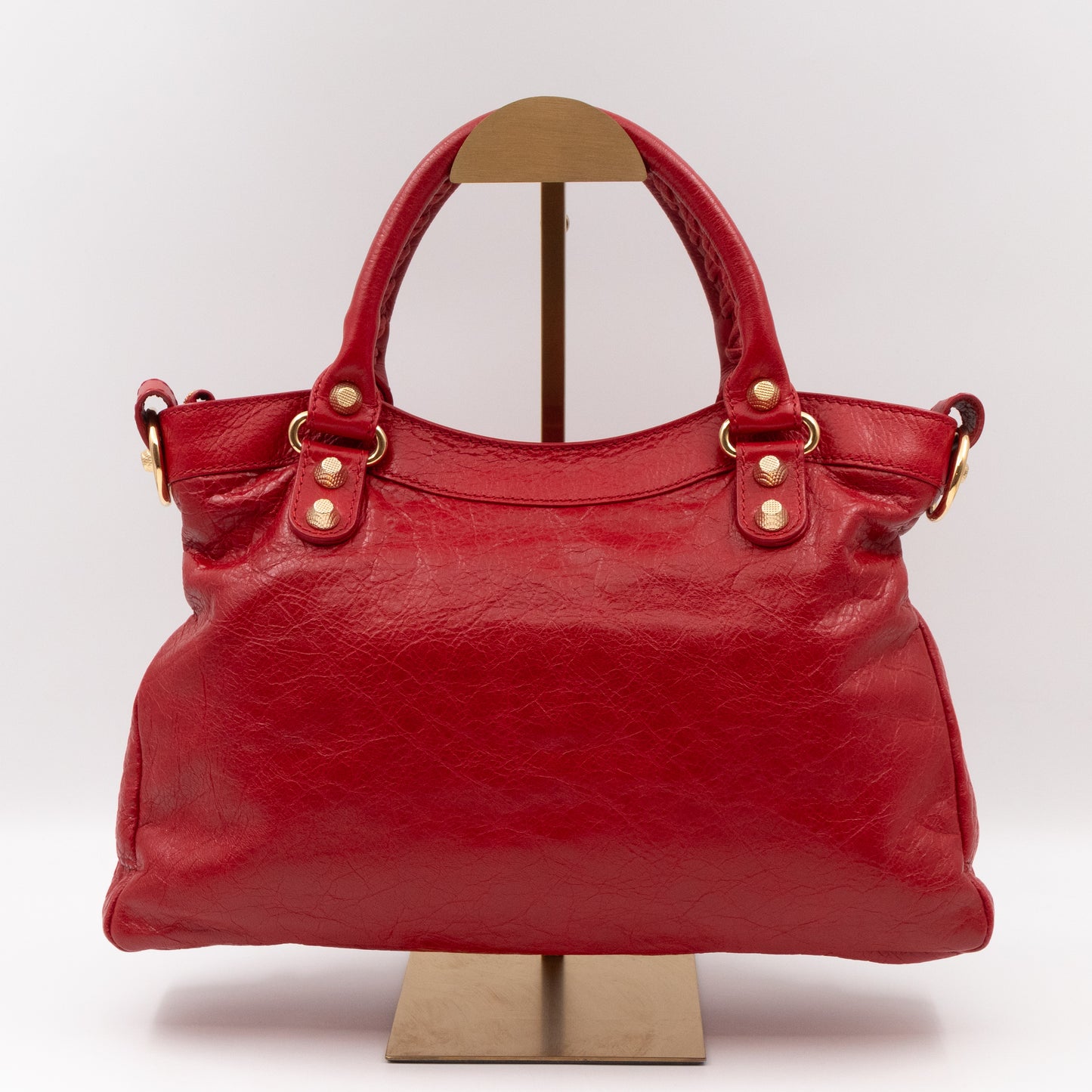 Giant Town Red Leather Gold