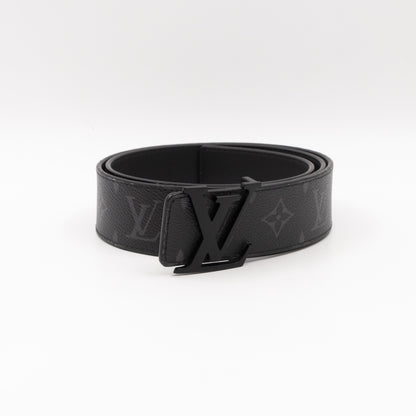 LV Initials Belt Monogram Eclipse Leather 90/36