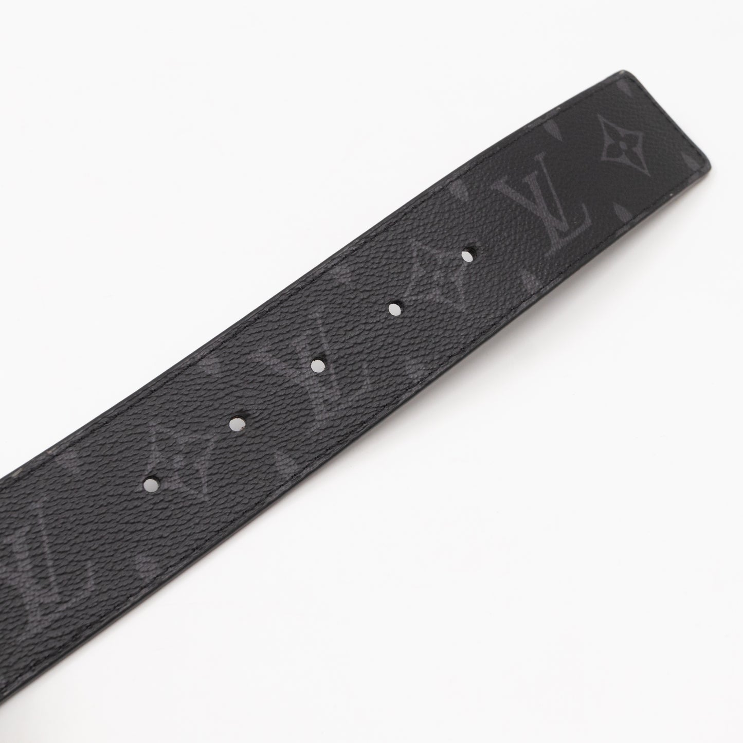 LV Initials Belt Monogram Eclipse Leather 90/36