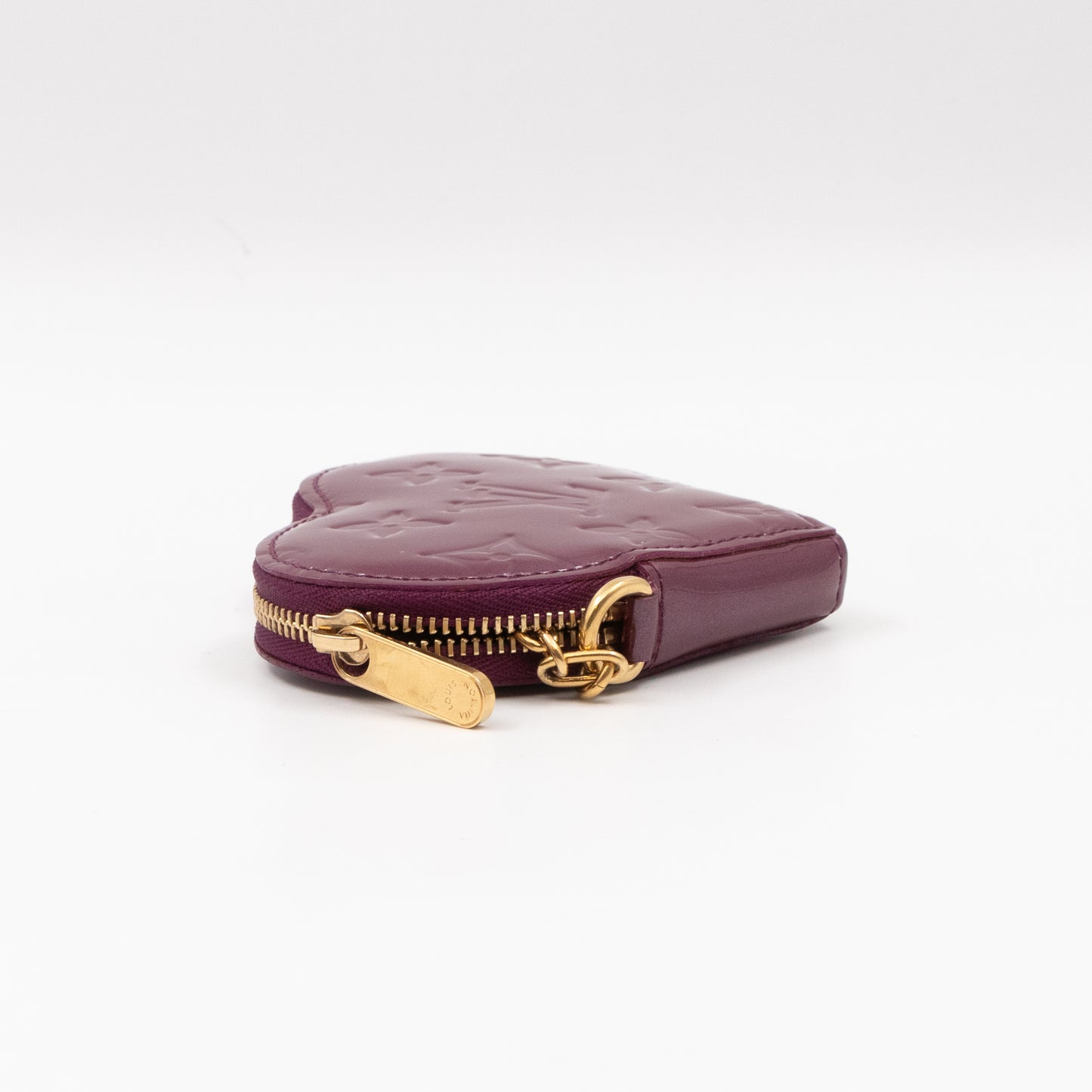 Heart Coin Purse Vernis Violette