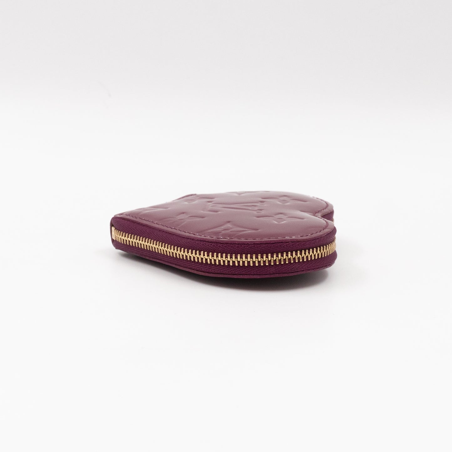 Heart Coin Purse Vernis Violette