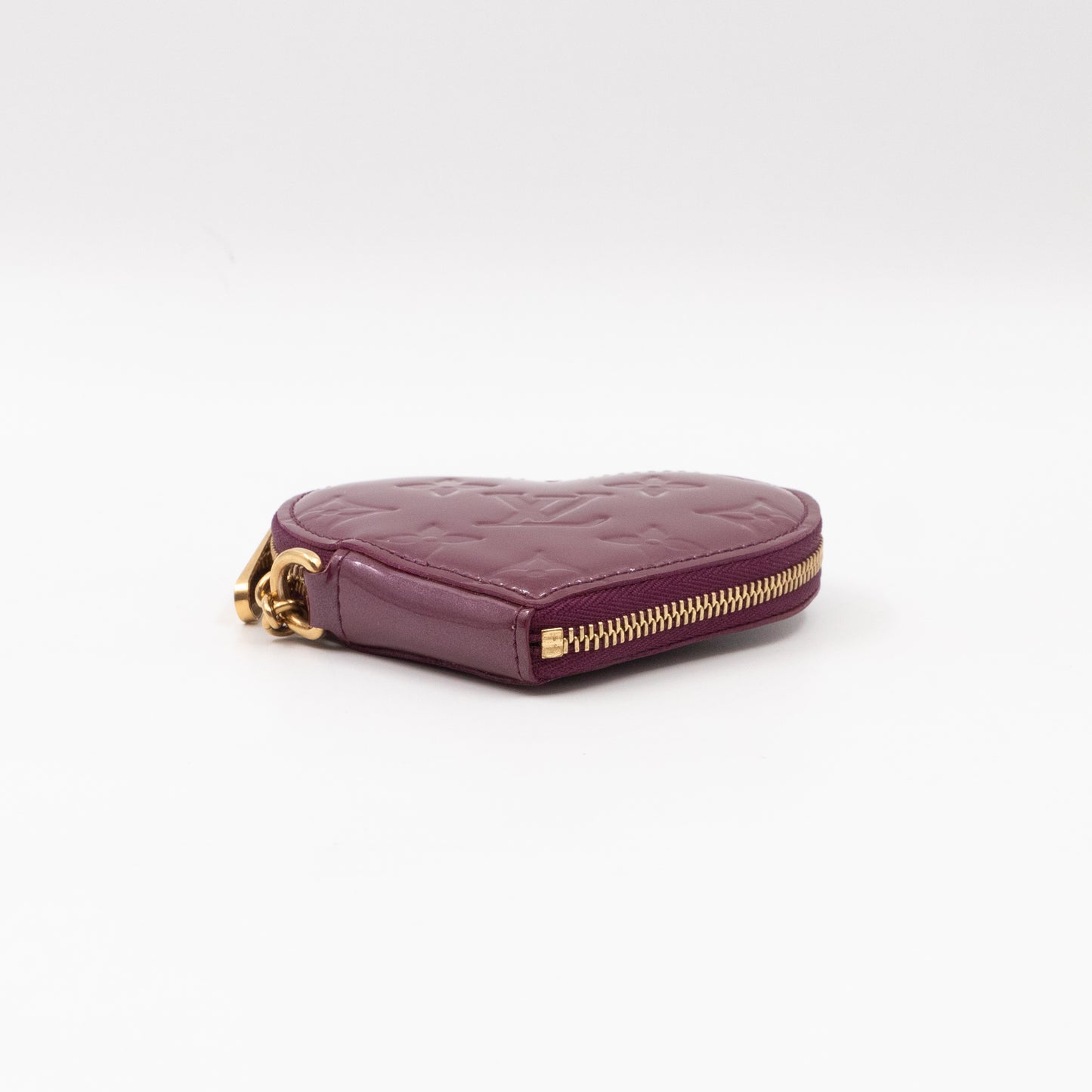 Heart Coin Purse Vernis Violette