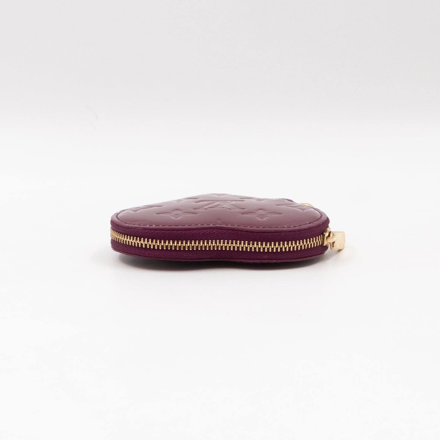 Heart Coin Purse Vernis Violette