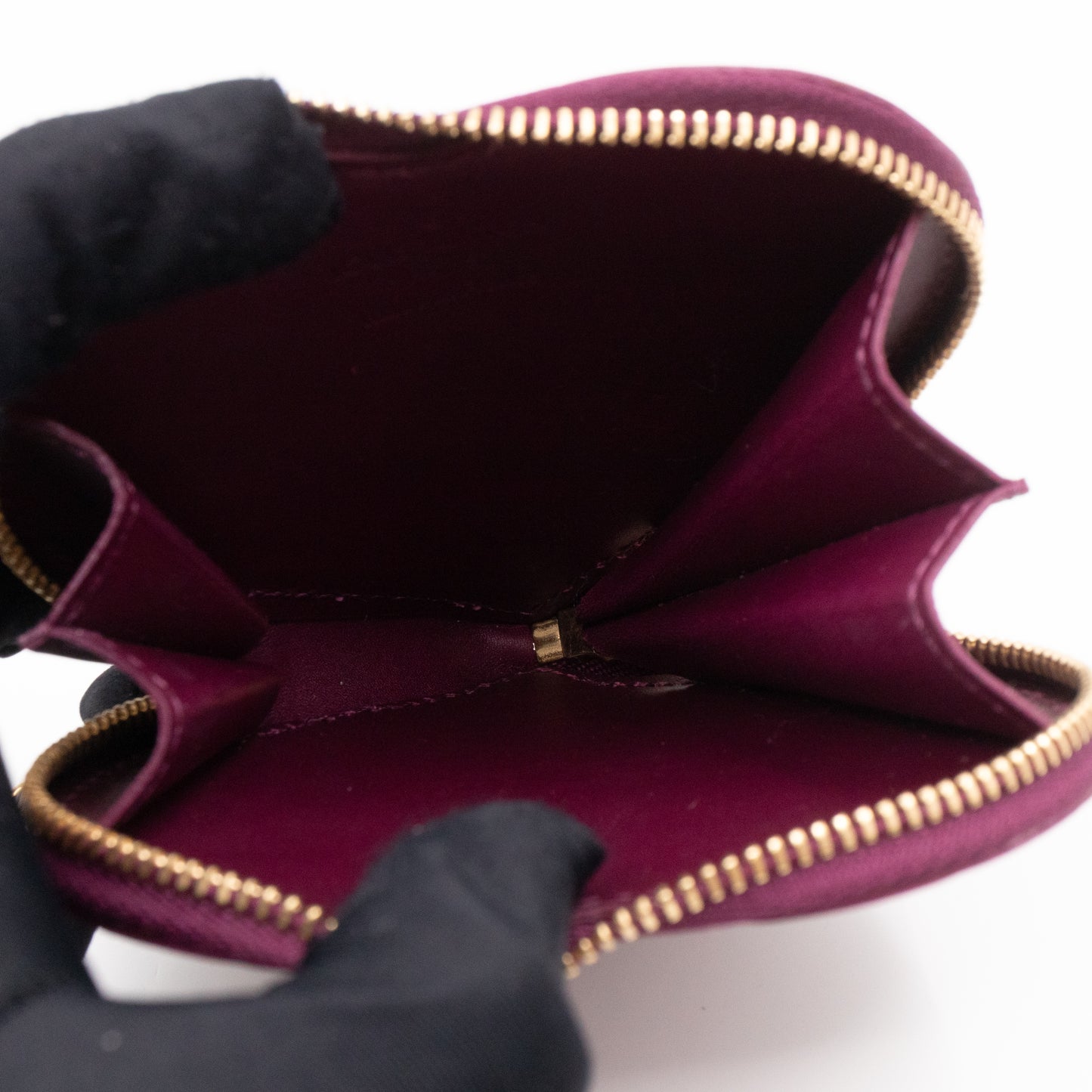 Heart Coin Purse Vernis Violette