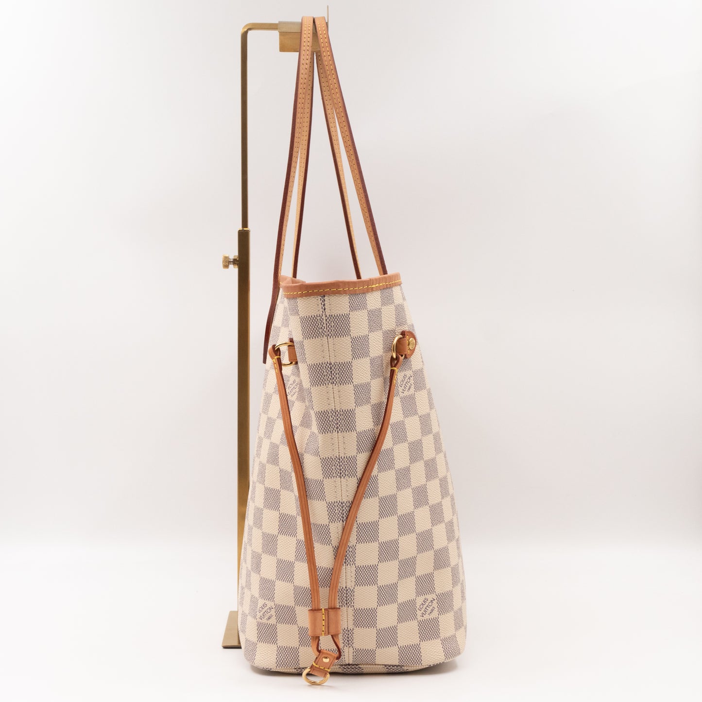 Neverfull MM Damier Azur Rose Ballerine