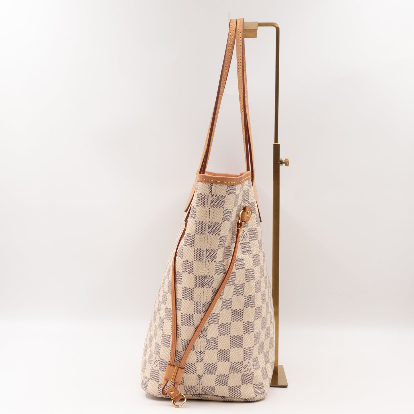 Neverfull MM Damier Azur Rose Ballerine