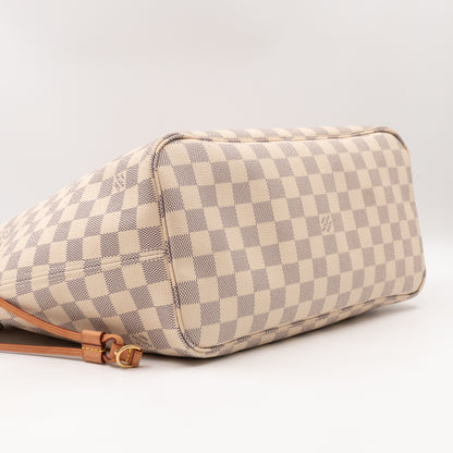 Neverfull MM Damier Azur Rose Ballerine