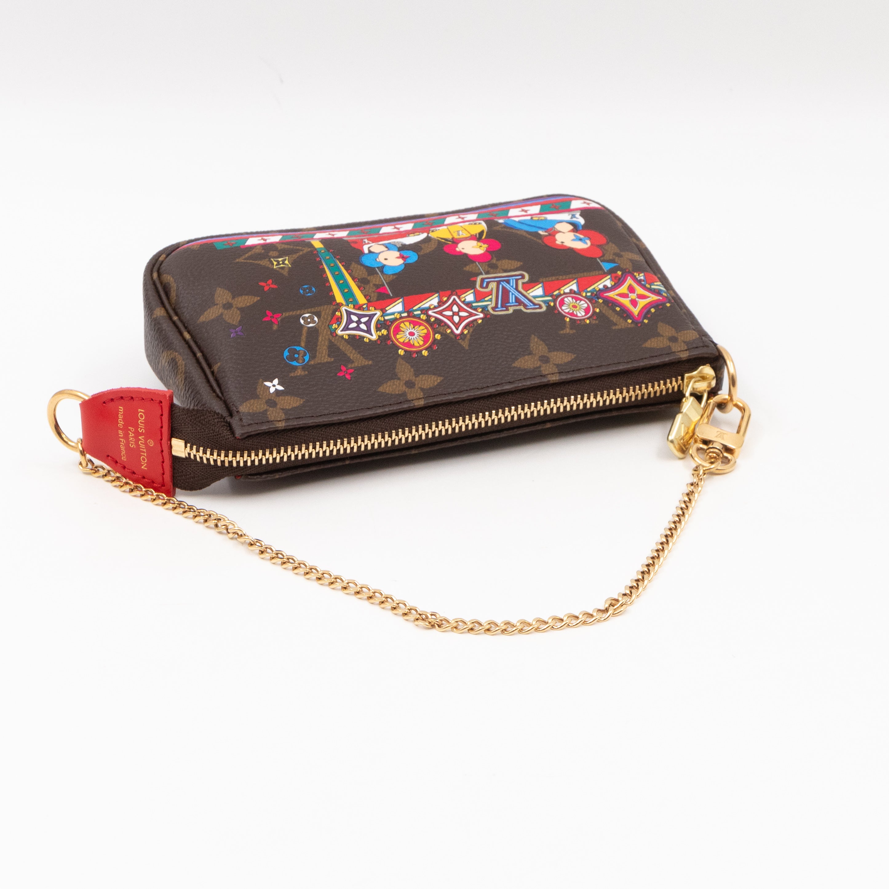 Mini Pochette Accessoires Monogram Christmas Animation Bumper Cars