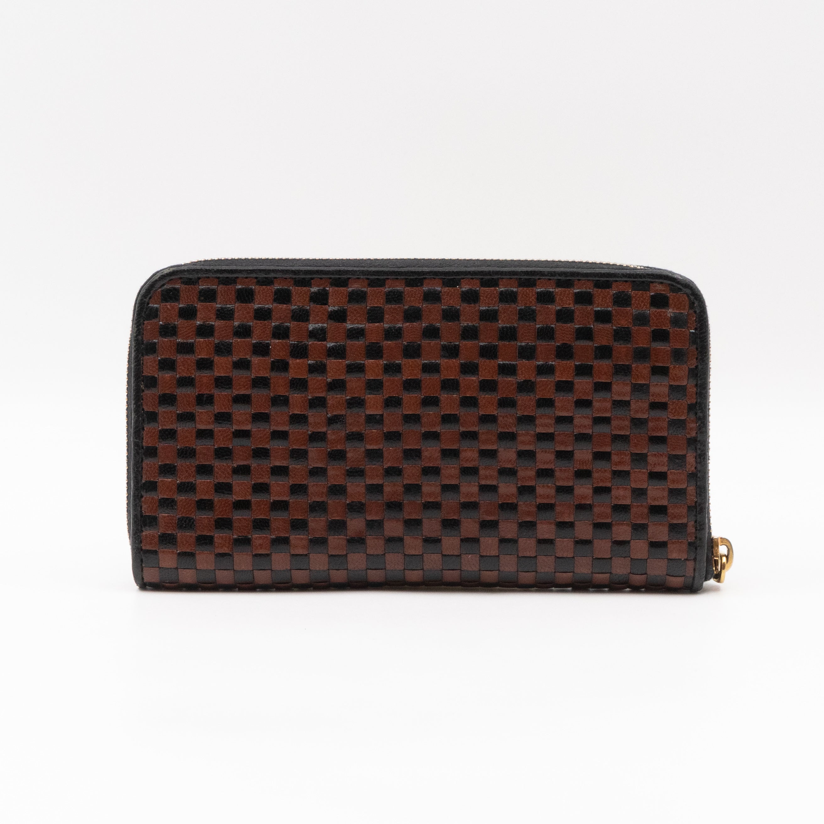 Madras Zip Around Wallet Brown