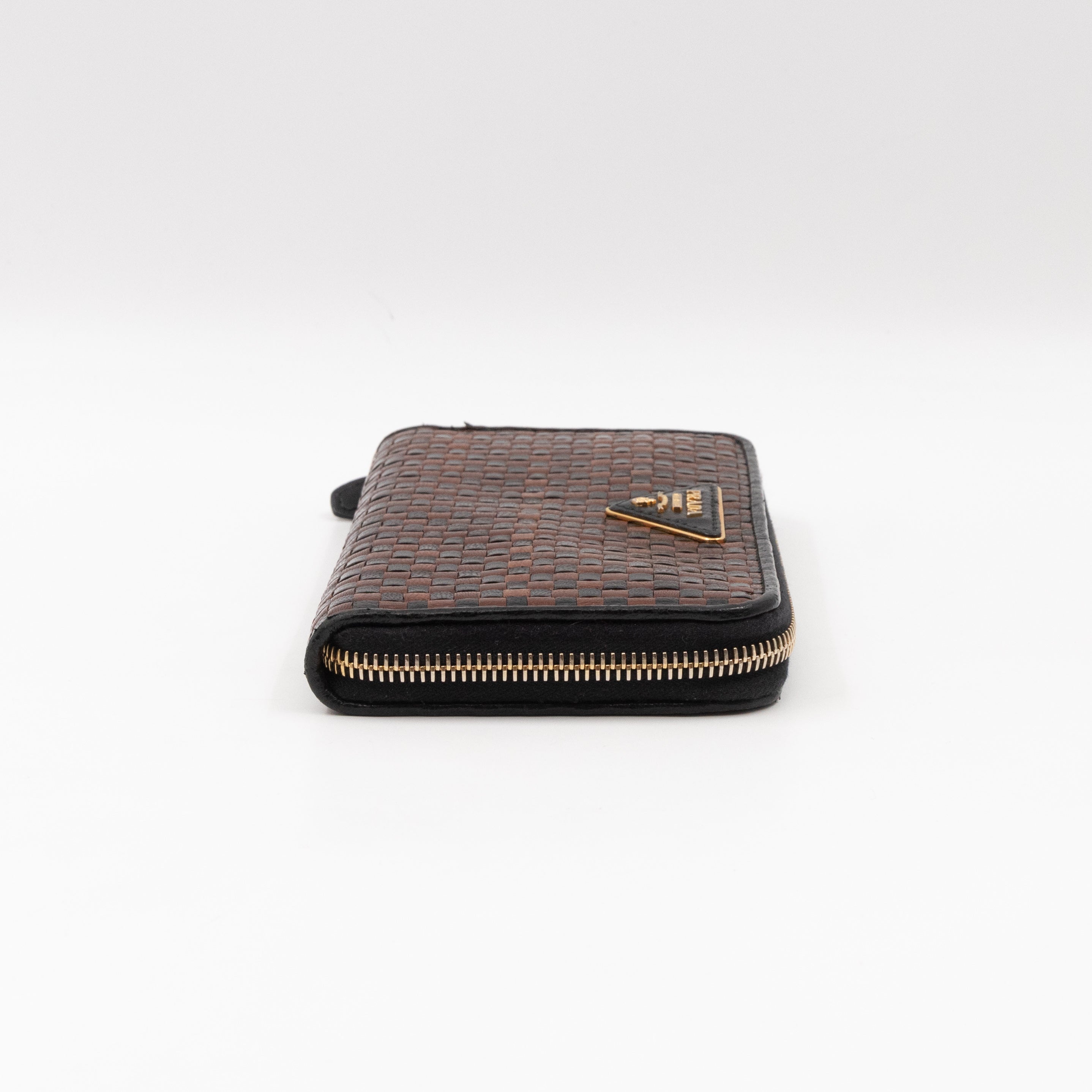 Madras Zip Around Wallet Brown