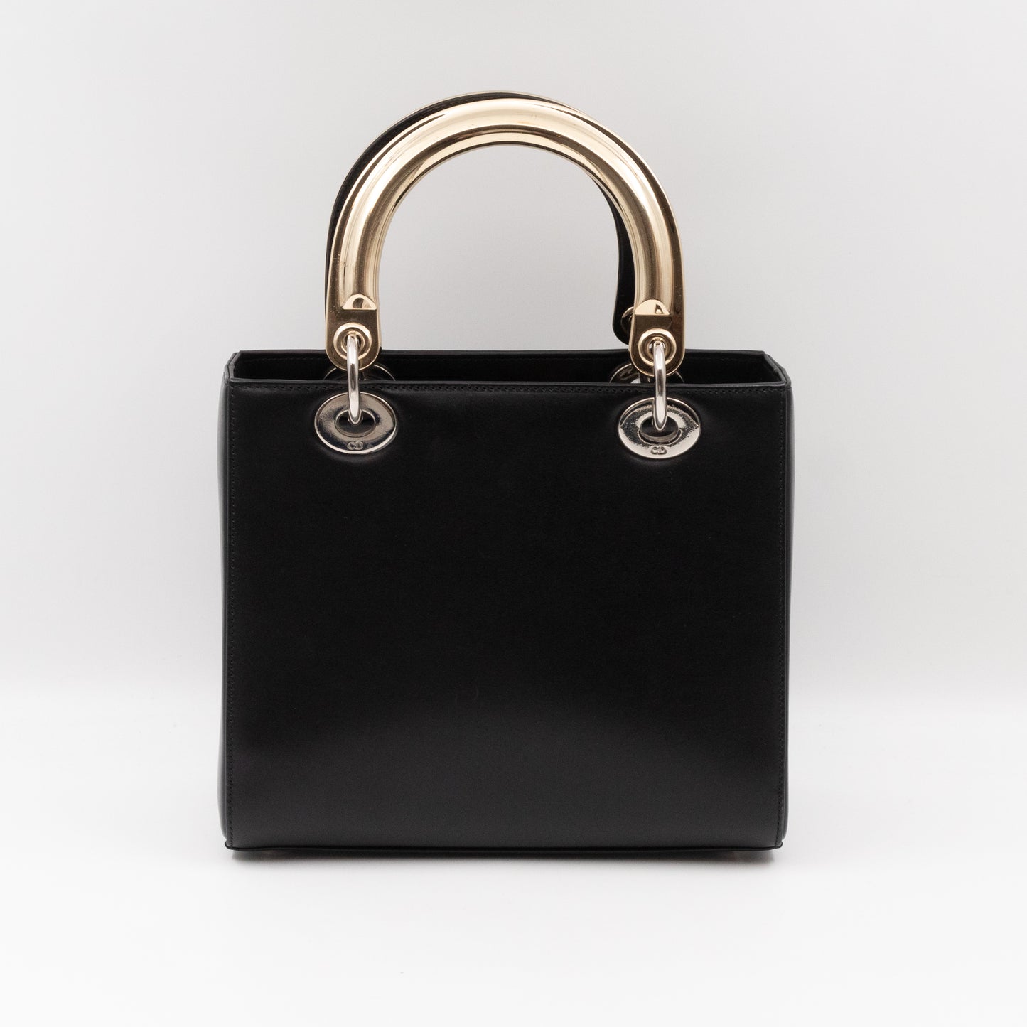 Lady Dior Medium Patches Embellished Black Leather