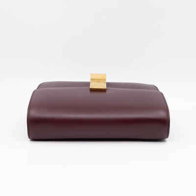 Classic Box Medium Burgundy Leather