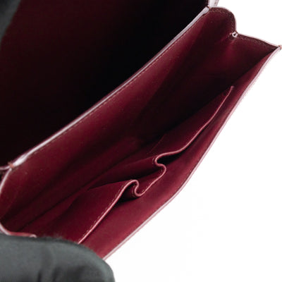 Classic Box Medium Burgundy Leather