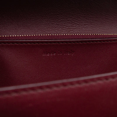 Classic Box Medium Burgundy Leather
