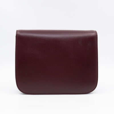 Classic Box Medium Burgundy Leather