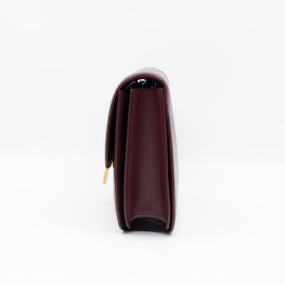 Classic Box Medium Burgundy Leather