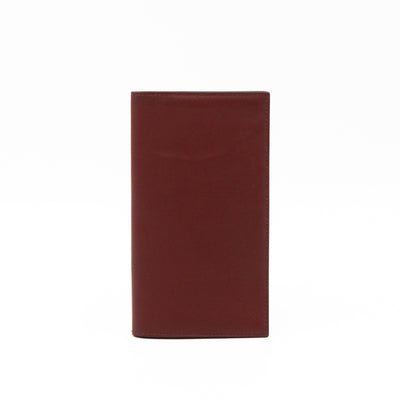 Citizen Twill Long Wallet Burgundy Leather