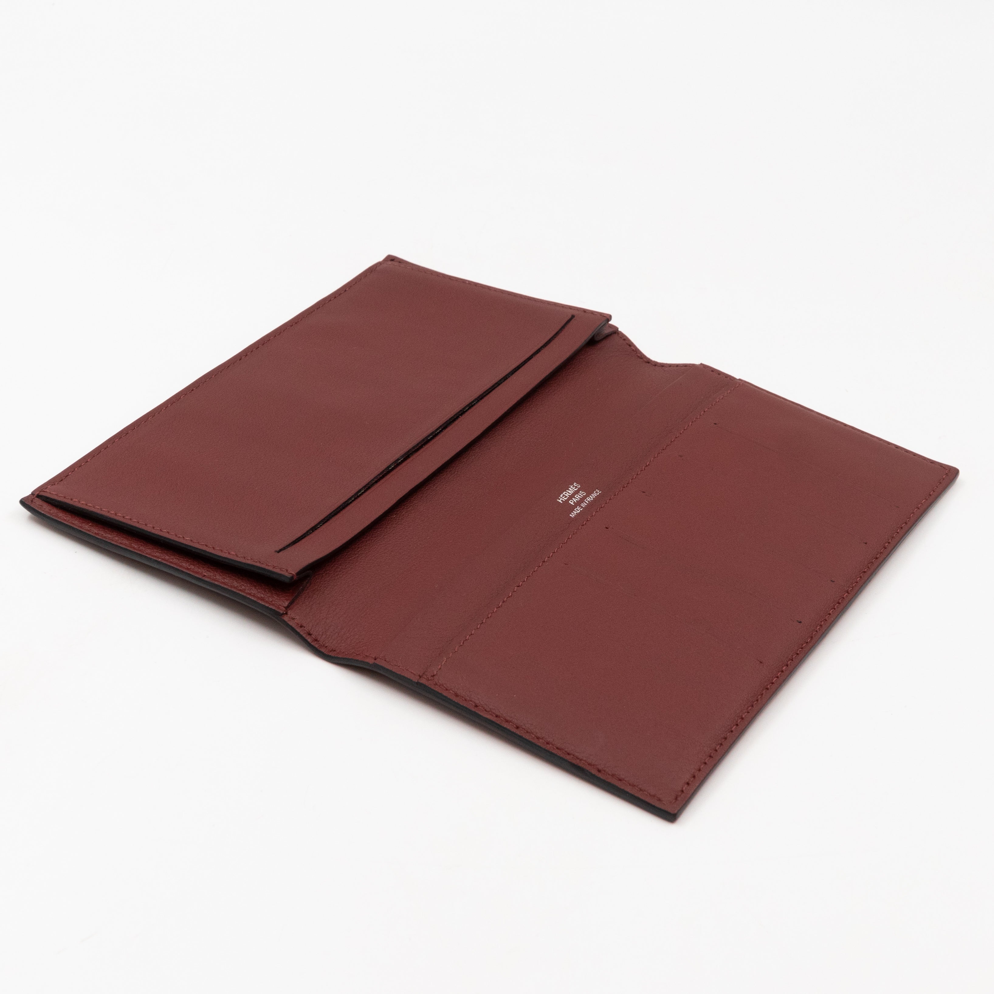 Citizen Twill Long Wallet Burgundy Leather