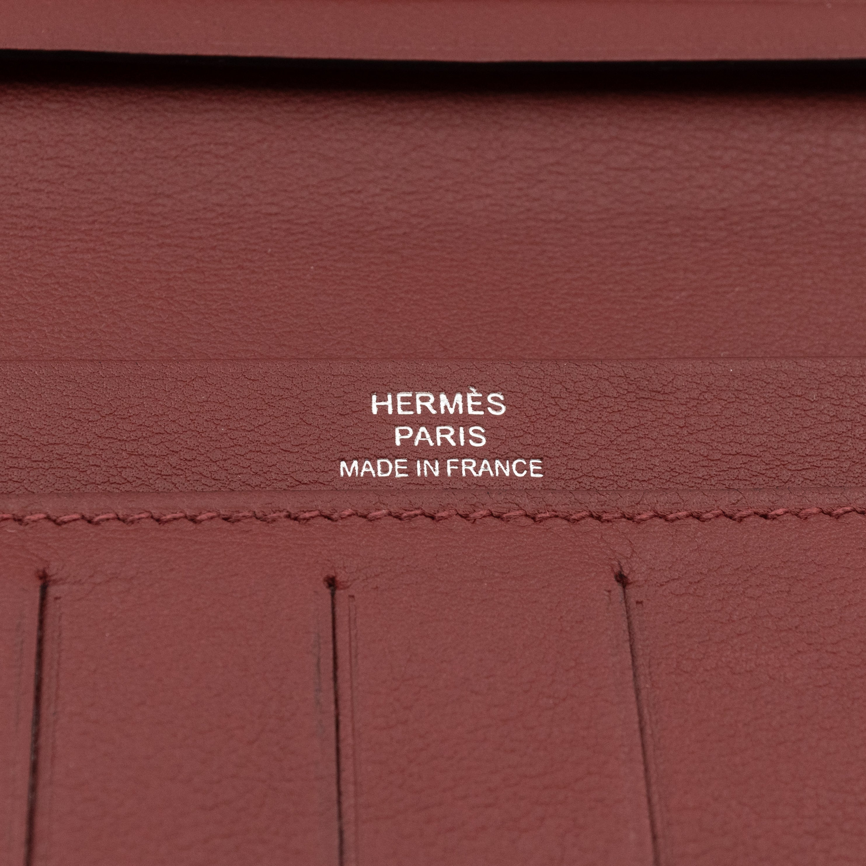 Citizen Twill Long Wallet Burgundy Leather