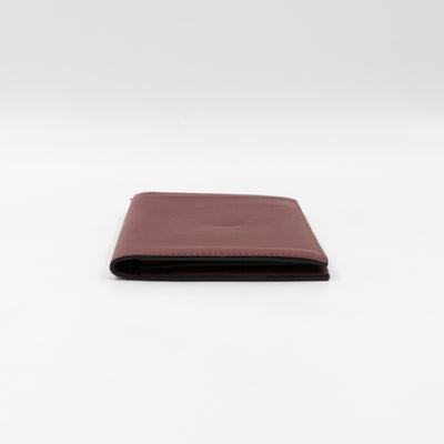 Citizen Twill Long Wallet Burgundy Leather