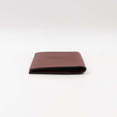 Citizen Twill Long Wallet Burgundy Leather