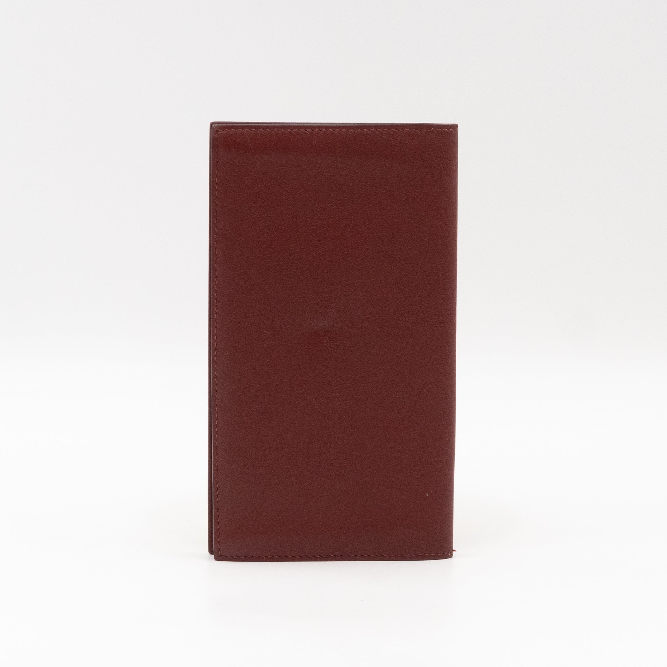 Citizen Twill Long Wallet Burgundy Leather