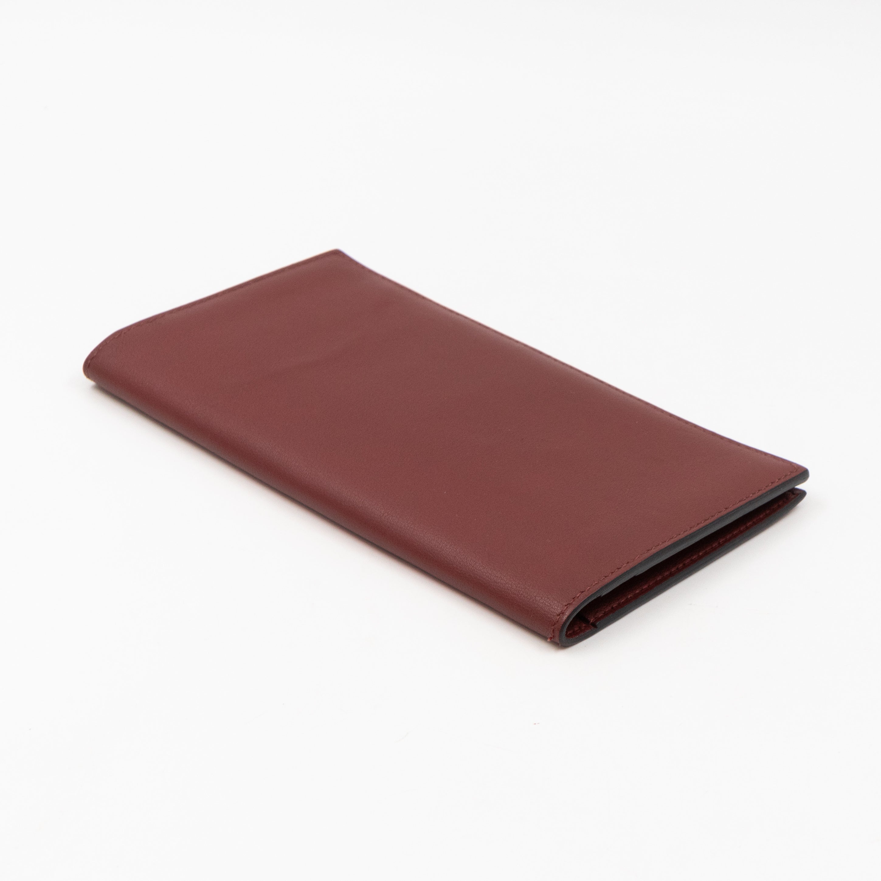 Citizen Twill Long Wallet Burgundy Leather
