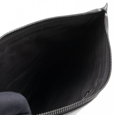 Family Patch Pouch Black Leather